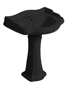 RETRO Keramikas izlietne 73x54cm, melna matēta - 1 2