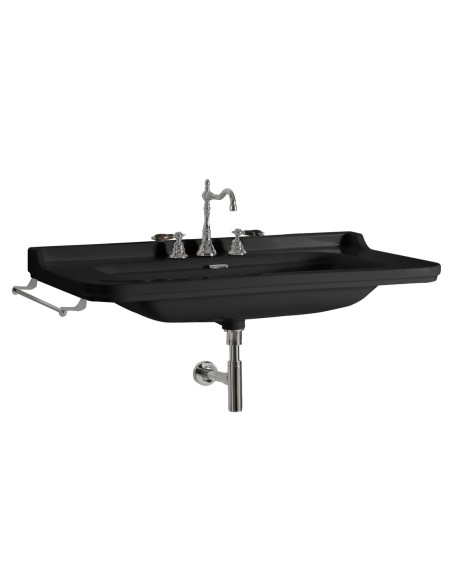 WALDORF Keramikas izlietne 120x55cm, melna matēta - 3 WALDORF Keramikas izlietne 120x55cm, melna matēta - 3