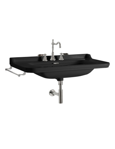 WALDORF Keramikas izlietne 80x55cm, melna matēta - 2