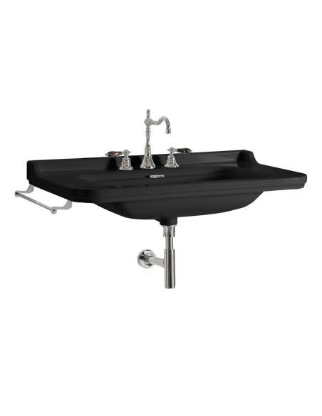 WALDORF Keramikas izlietne 80x55cm, melna matēta - 2