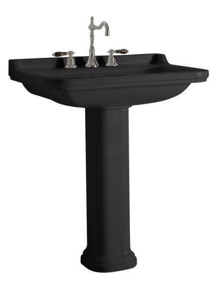 WALDORF Keramikas izlietne 80x55cm, melna matēta - 3