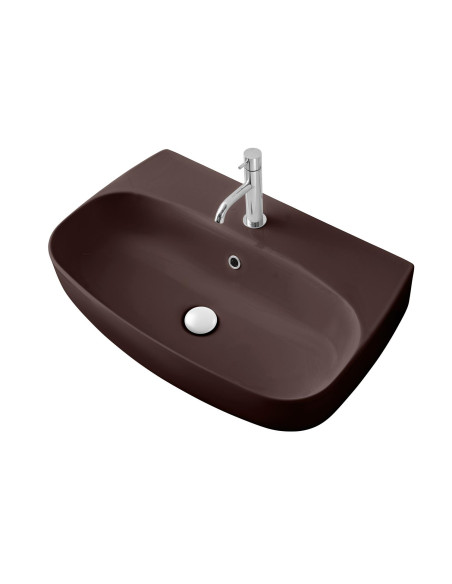 izlietne Nolita 70x45x15 cm, bordo krāsas matēts - 1 izlietne Nolita 70x45x15 cm, bordo krāsas matēts - 1