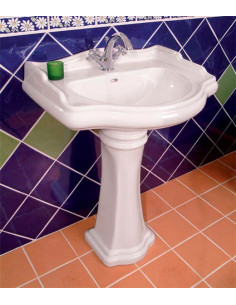 RETRO 3 caurumu keramikas izlietne 69x52cm - 1 2