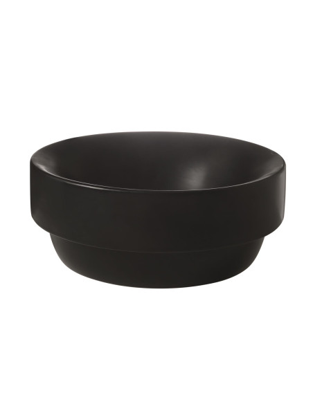 Uz galda virsmas liekamā apaļa izlietne 35x14 cm, melns matēts - 1 Uz galda virsmas liekamā apaļa izlietne 35x14 cm, melns matēts - 1