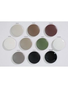 Uz galda virsmas liekamā apaļa izlietne 35x14 cm, balta - 1 2