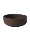 Uz galda virsmas liekamā apaļa izlietne Nolita 40x15 cm, bordo krāsas matēts - 1