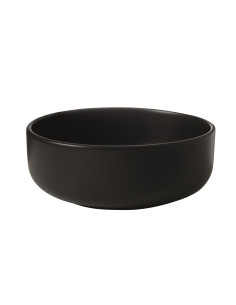 Uz galda virsmas liekamā apaļa izlietne Nolita 40x15 cm, melns matēts - 1