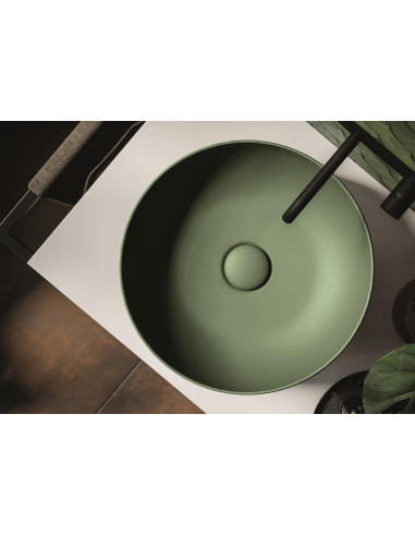 Apaļa galda izlietne Nolita 40x15 cm, zaļš matēts - 3