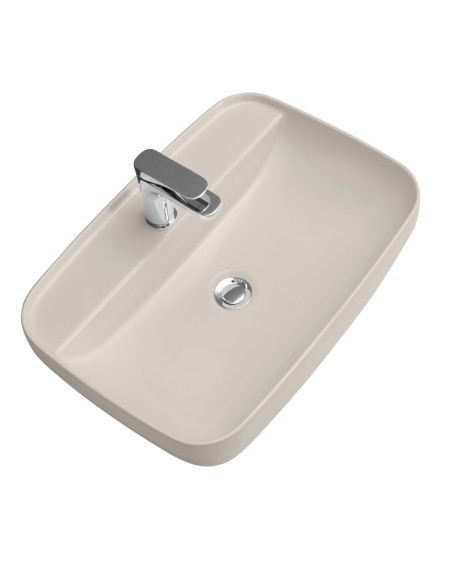 Izlietne uz galda Tribeca 60x43x15 cm, pelēks matēts - 1