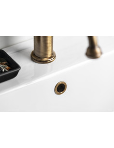 Izlietnes pārplūdes vāks Ø 24mm, bronza - 1 2