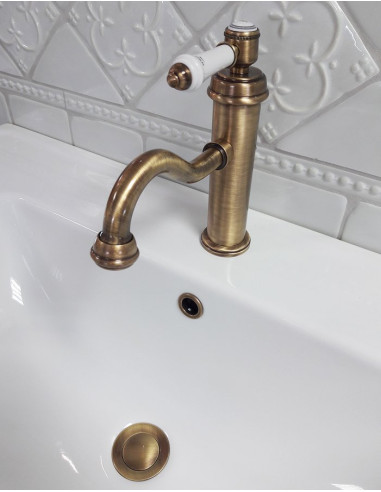 Izlietnes pārplūdes vāks Ø 24mm, bronza - 3