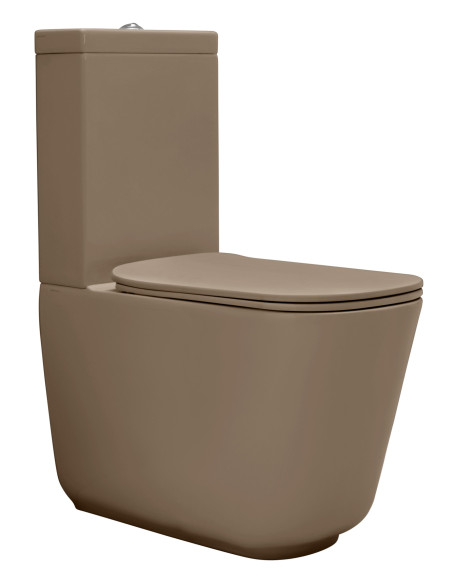 Brīvi stāvošs poda komplekts Tribeca, lazdu riekstu matēts (511781 + 378181 + 750990), bez sēdekļa - 2