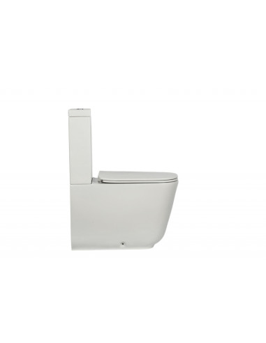 Brīvi stāvošs poda komplekts Tribeca, pelēks matēts (511759 + 378159 + 750990), bez sēdekļa - 4