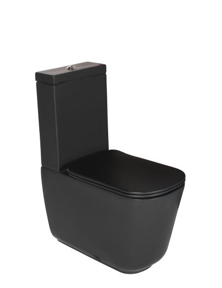 Brīvi stāvošs poda komplekts Tribeca, melns matēts (511731 + 378131 + 750990), bez sēdekļa - 3