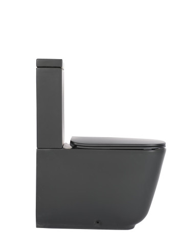 Brīvi stāvošs poda komplekts Tribeca, melns matēts (511731 + 378131 + 750990), bez sēdekļa - 5