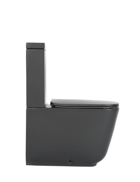 Brīvi stāvošs poda komplekts Tribeca, melns matēts (511731 + 378131 + 750990), bez sēdekļa - 5