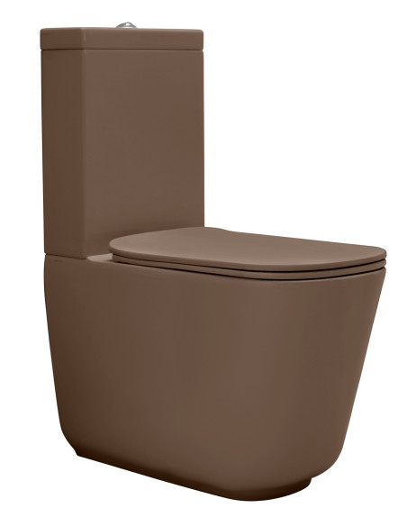 Brīvi stāvošs poda komplekts Tribeca, brūns matēts (511788 + 378188 + 750990), bez sēdekļa - 2