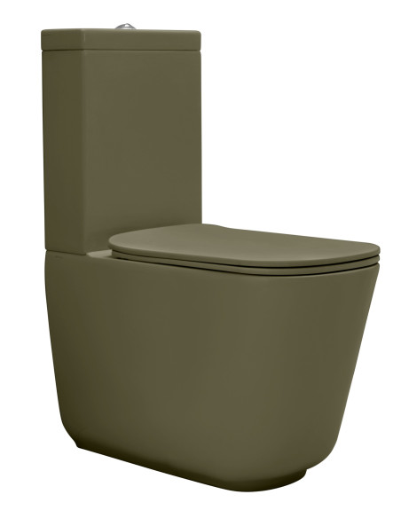 Brīvi stāvošs poda komplekts Tribeca, zaļš matēts (511711 + 378111 + 750990), bez sēdekļa - 2 Brīvi stāvošs poda komplekts Tribeca, zaļš matēts (511711 + 378111 + 750990), bez sēdekļa - 2