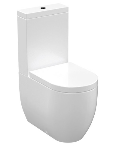 FLO WC Brīvi stāvošs poda komplekts, S-Trap/P-Trap, balts - 1