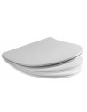 AQUATECH SLIM Soft Close tualetes sēdeklis, balts/hroms - 1