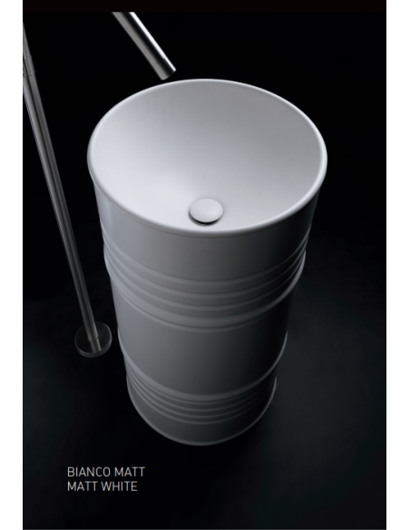 Kerasan laisvai pastatomas praustuvas Artwork Barrel 4742K baltas - 7 Kerasan laisvai pastatomas praustuvas Artwork Barrel 4742K baltas - 7