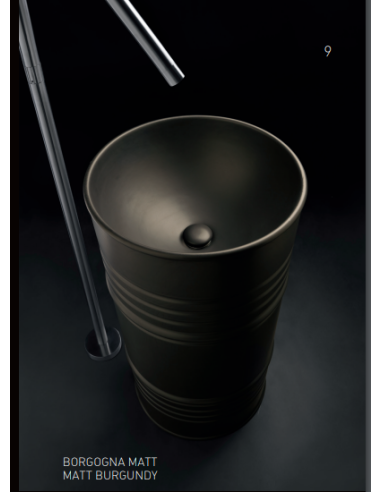 Kerasan laisvai pastatomas praustuvas Artwork Barrel 4742K baltas - 9