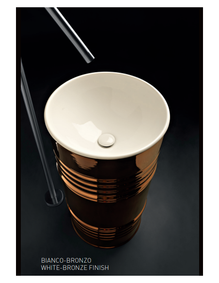 Kerasan eraldiseisev kraanikauss Artwork Barrel 4742K valge - 10 Kerasan eraldiseisev kraanikauss Artwork Barrel 4742K valge - 10