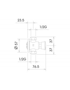 Virsapmetuma caurteces dušas krāns-dozators 415/SH 9-15 sek - 3 2
