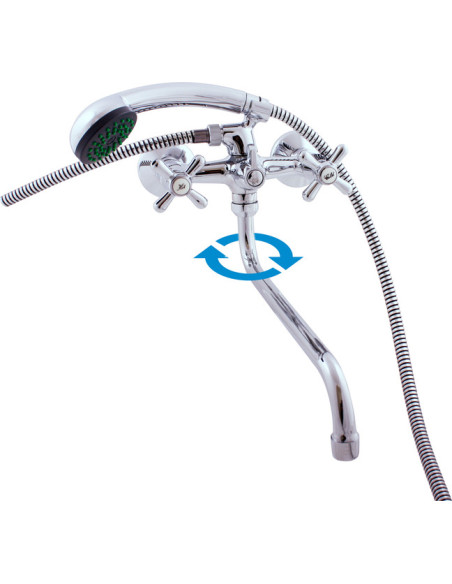 Смеситель комбинированный для ванны и умывальника МОРАВА - Barva Chrom,Rozměr 150 mm Смеситель комбинированный для ванны и умывальника МОРАВА - Barva Chrom,Rozměr 150 mm