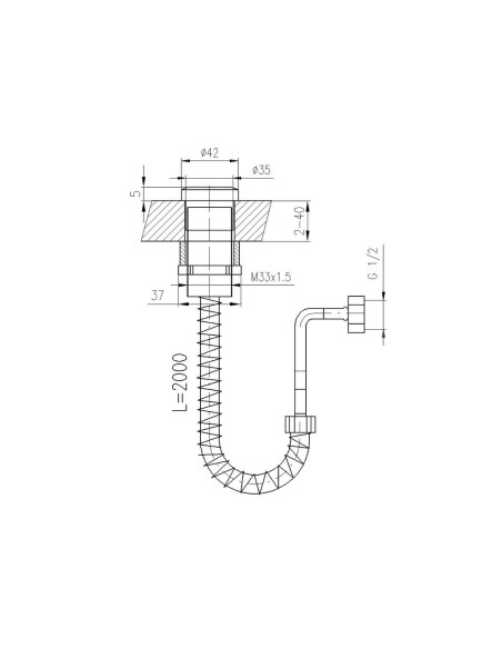 Держатель, шланг - Barva Chrom