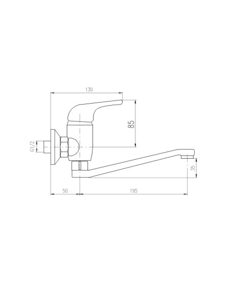 Смеситель для раковины САЗАВА - Barva Chrom,Rozměr 100 mm,Typ ručky SA301.0/26