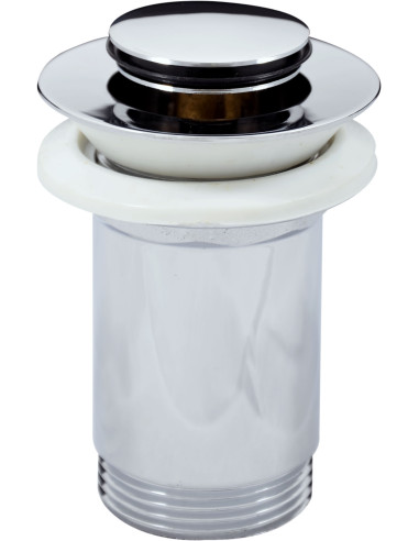 Водослив для умывальника CLICK/CLACK 5/4'' ХРОМОВЫЙ - Barva Chrom