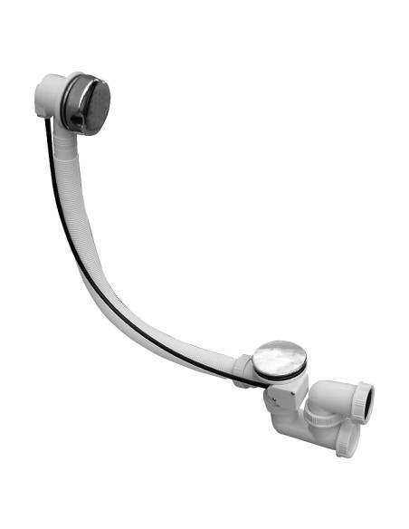 Сифон для ванны - пласт - Barva kov/plast,Rozměr délka 600 mm Сифон для ванны - пласт - Barva kov/plast,Rozměr délka 600 mm