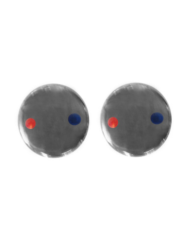 Маркировка для ручки - Barva plast - chrom - 2 ks,Rozměr ⌀6,5