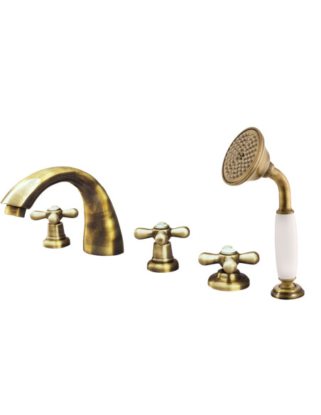 Смеситель для ванной МОРАВА РЕТРО в бронзе - Barva Stará mosaz (Bronz),Rozměr 3/8''