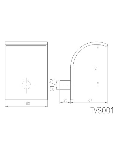 ВОДОПАД    металл - Barva kov/chrom