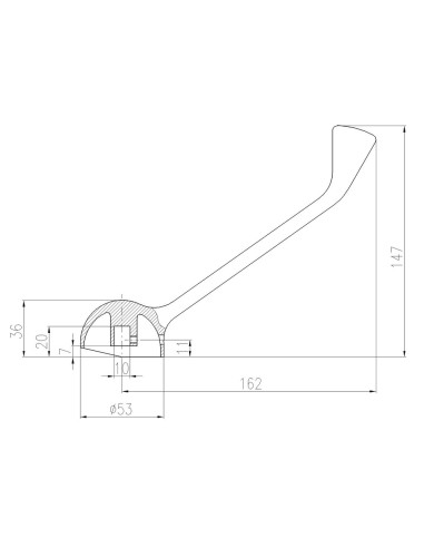 Ручка CLINICA - Barva Chrom,Rozměr ø 40 mm