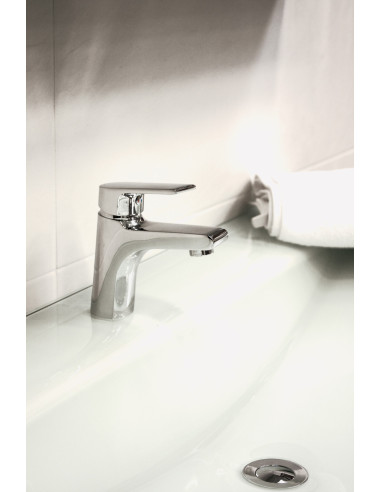 Смеситель для умывальника КОЛОРАДО - Barva chrom - plastová výpusť,Rozměr 3/8''