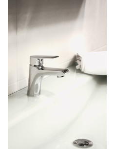Смеситель для умывальника КОЛОРАДО - Barva chrom - plastová výpusť,Rozměr 1/2'' 2