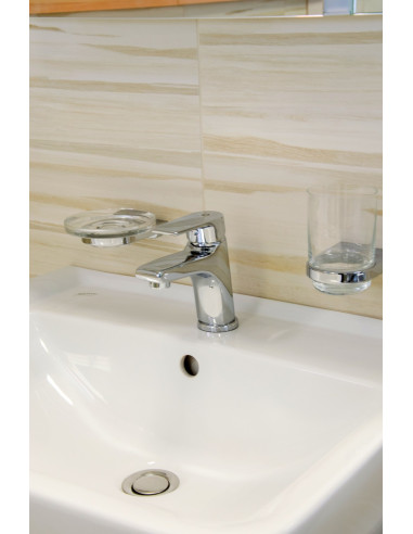 Смеситель для умывальника КОЛОРАДО - Barva chrom - plastová výpusť,Rozměr 1/2''