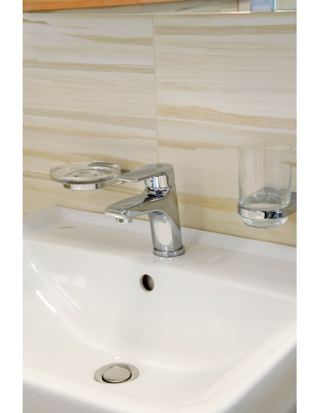 Смеситель для умывальника КОЛОРАДО - Barva chrom - plastová výpusť,Rozměr 1/2''