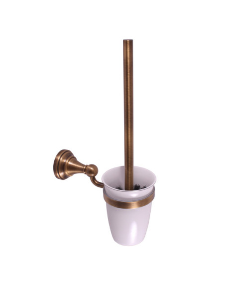 Туалетная щетка для унитаза с держателем БРОНЗА Аксессуар для ванной МОРАВА РЕТРО  - Barva Stará mosaz (Bronz) Туалетная щетка для унитаза с держателем БРОНЗА Аксессуар для ванной МОРАВА РЕТРО  - Barva Stará mosaz (Bronz)