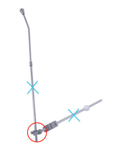 Металл разъем для стержней - Barva chrom,Rozměr 1ks 2