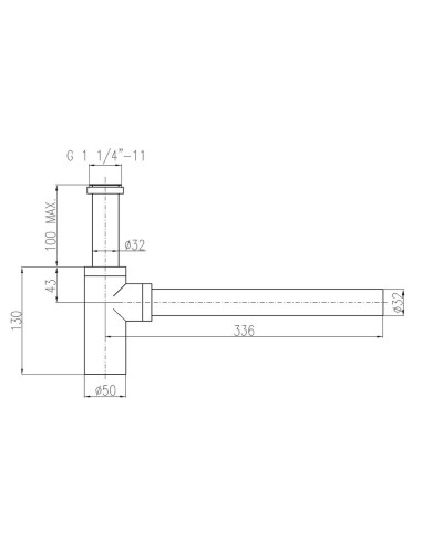 Сифон для умывальника ЗОЛОТО - Barva ZLATÁ - lesklá