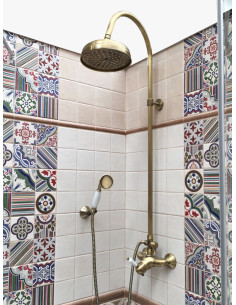 Смеситель для душа с душевым гарнитуром ЛАБЕ БРОНЗА - Barva Stará mosaz (Bronz),Rozměr 150 mm 2