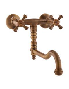 Смеситель для умывальника МОРАВА РЕТРО в бронзе - Barva Stará mosaz (Bronz),Rozměr 100 mm
