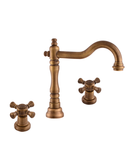 Смеситель для умывальника  МОРАВА РЕТРО в бронзе - Barva Stará mosaz (Bronz),Rozměr 3/8''