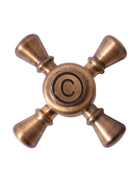 Смеситель классический для ванной МОРАВА РЕТРО в бронзе с головным душем - Barva Stará mosaz (Bronz),Rozměr 150 mm