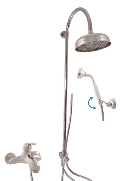 Смеситель для душа с душевым гарнитуром ЛАБЕ - Barva Chrom,Rozměr 150 mm