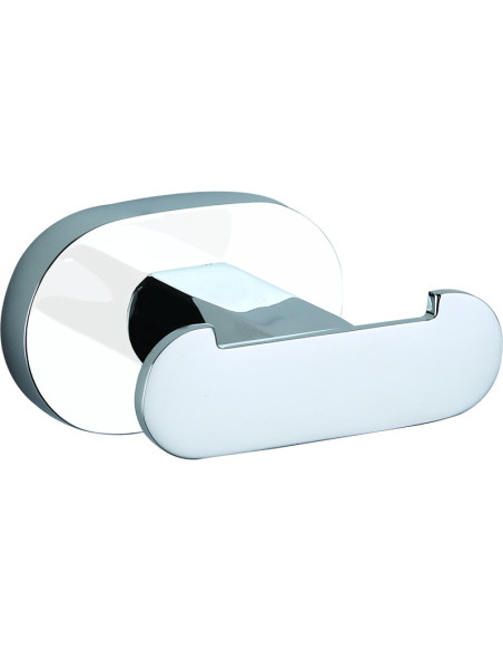 Крючок двойной хром/белый Аксессуар для ванной ЮКОН  - Barva chrom/bílá Крючок двойной хром/белый Аксессуар для ванной ЮКОН  - Barva chrom/bílá